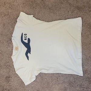 Hollister White Surfer Cut Tee